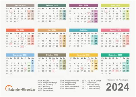 schaltjahr 2024 kalender